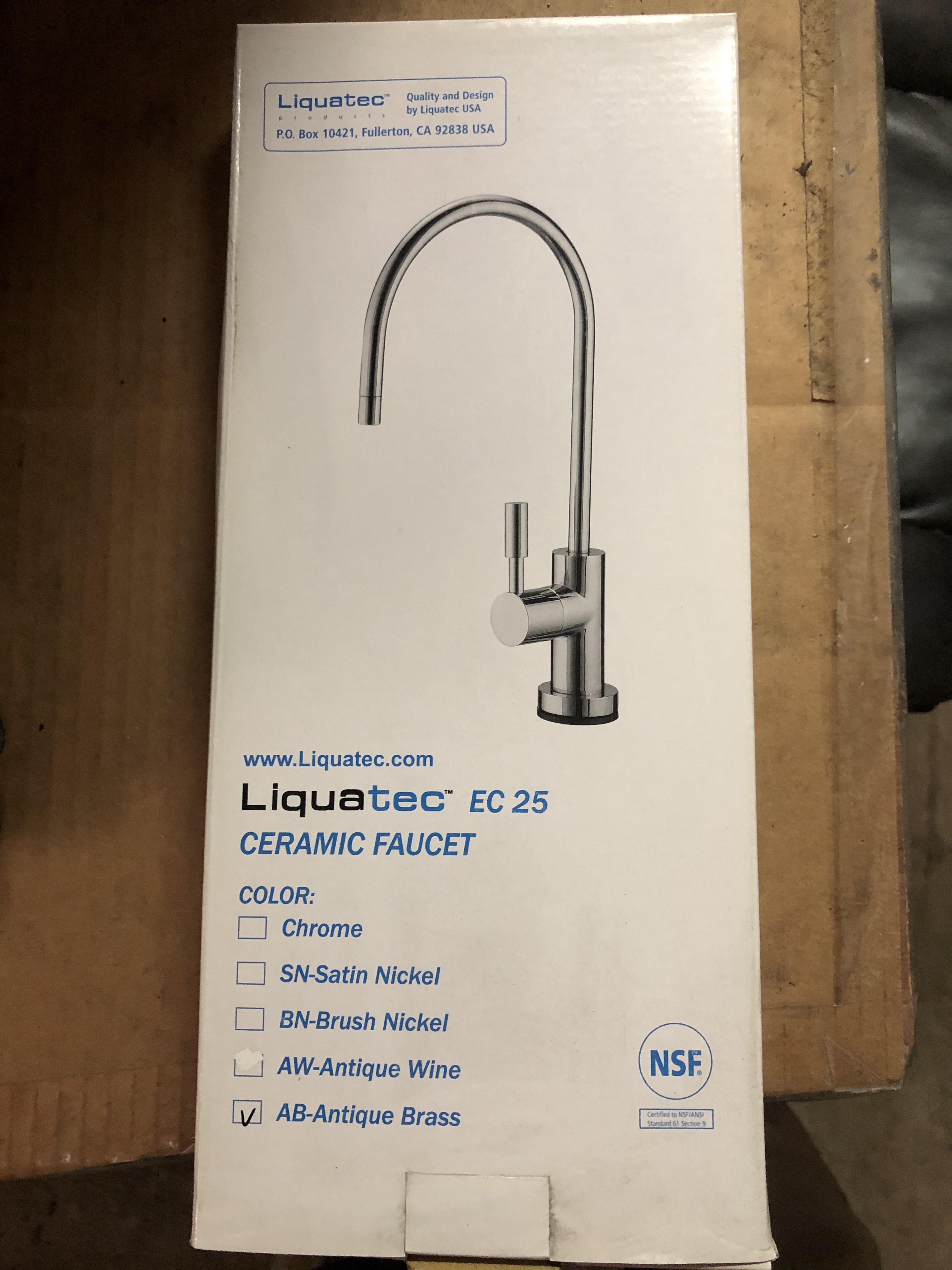 EC 25-NEW OLD STOCK  - Liquatec Ceramic Faucet